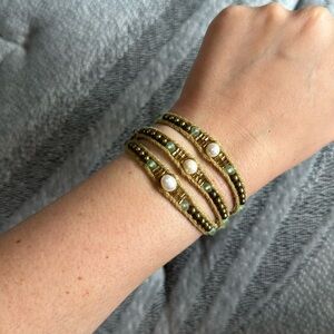 Lotus & Luna Triple Wrap Bracelet